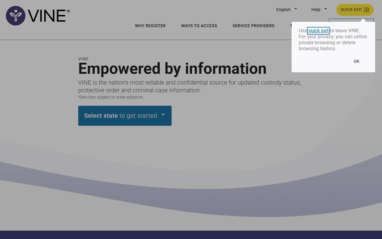 Gem County arrest records and court charges VINELink custody notification source