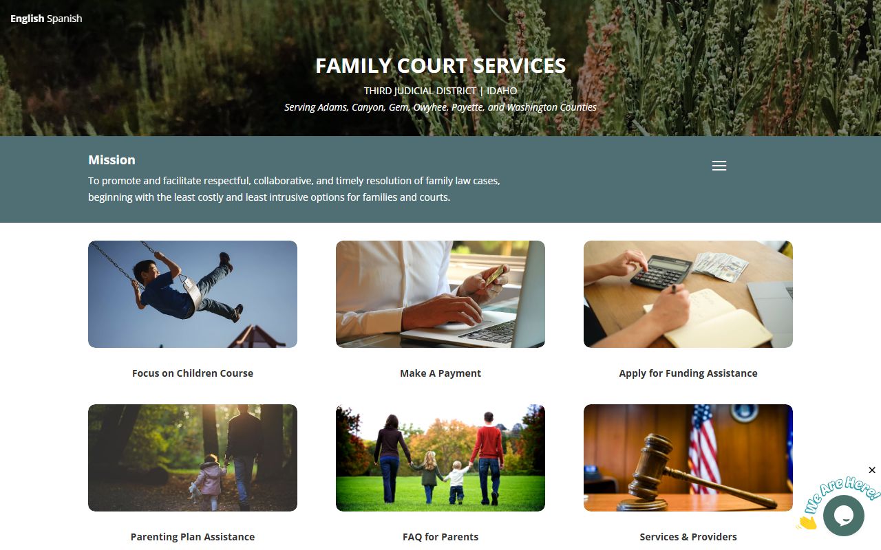Gem County court dockets Family Court Services source