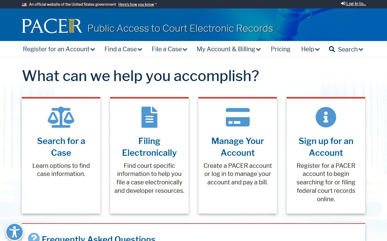 Gem County District Court PACER federal docket access distinction