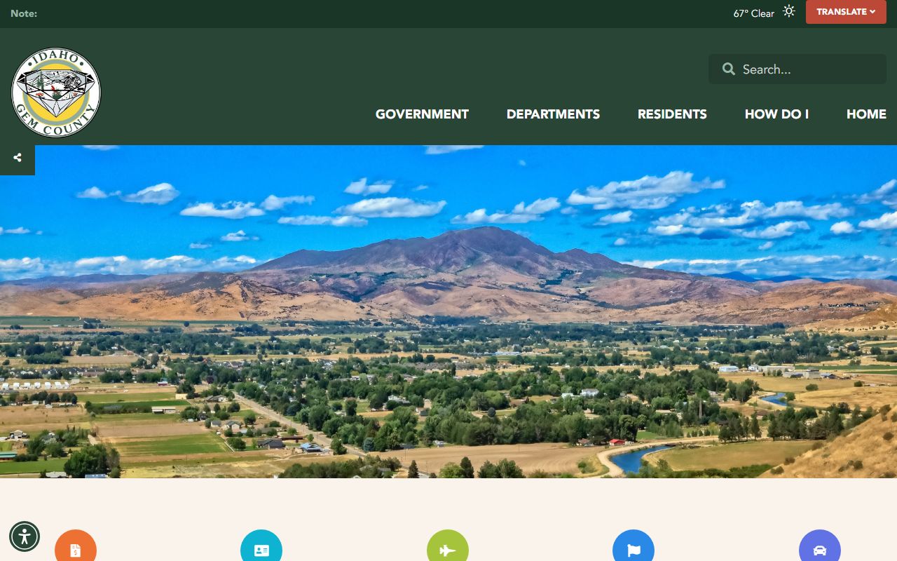Gem County official website for court and sheriff records